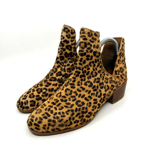 Matisse Anthropologie Animal Printed Ankle Boots Women's 7 US - Picture 1 of 10